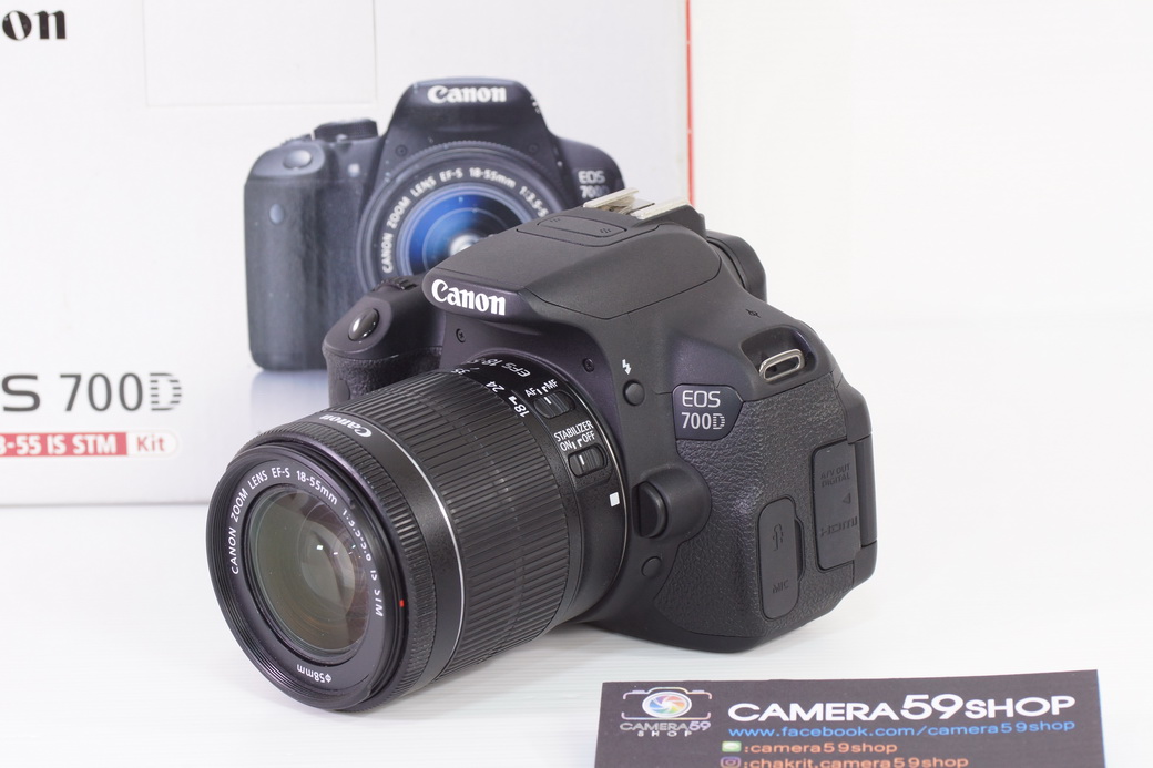 Canon 700D ชัตเตอร์ 3362 ครั้ง ใหม่มาก/สวย ผิวสากๆ อุปกรณ์ครบ